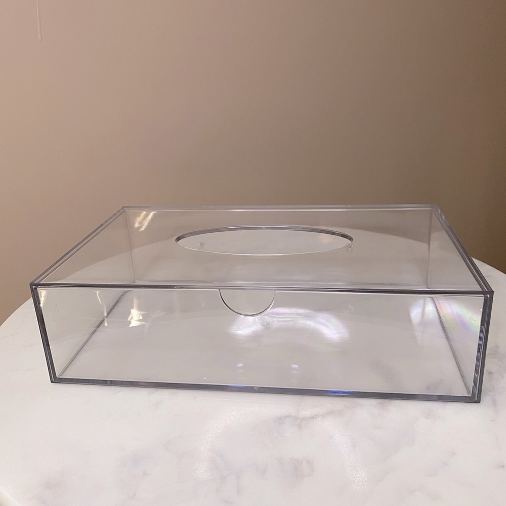 Target Bullseye Playground Plastic Clear Tissue Box